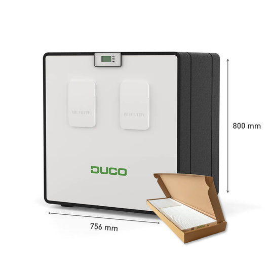 Productshot DucoBox Energy Comfort D400 + filterset in box