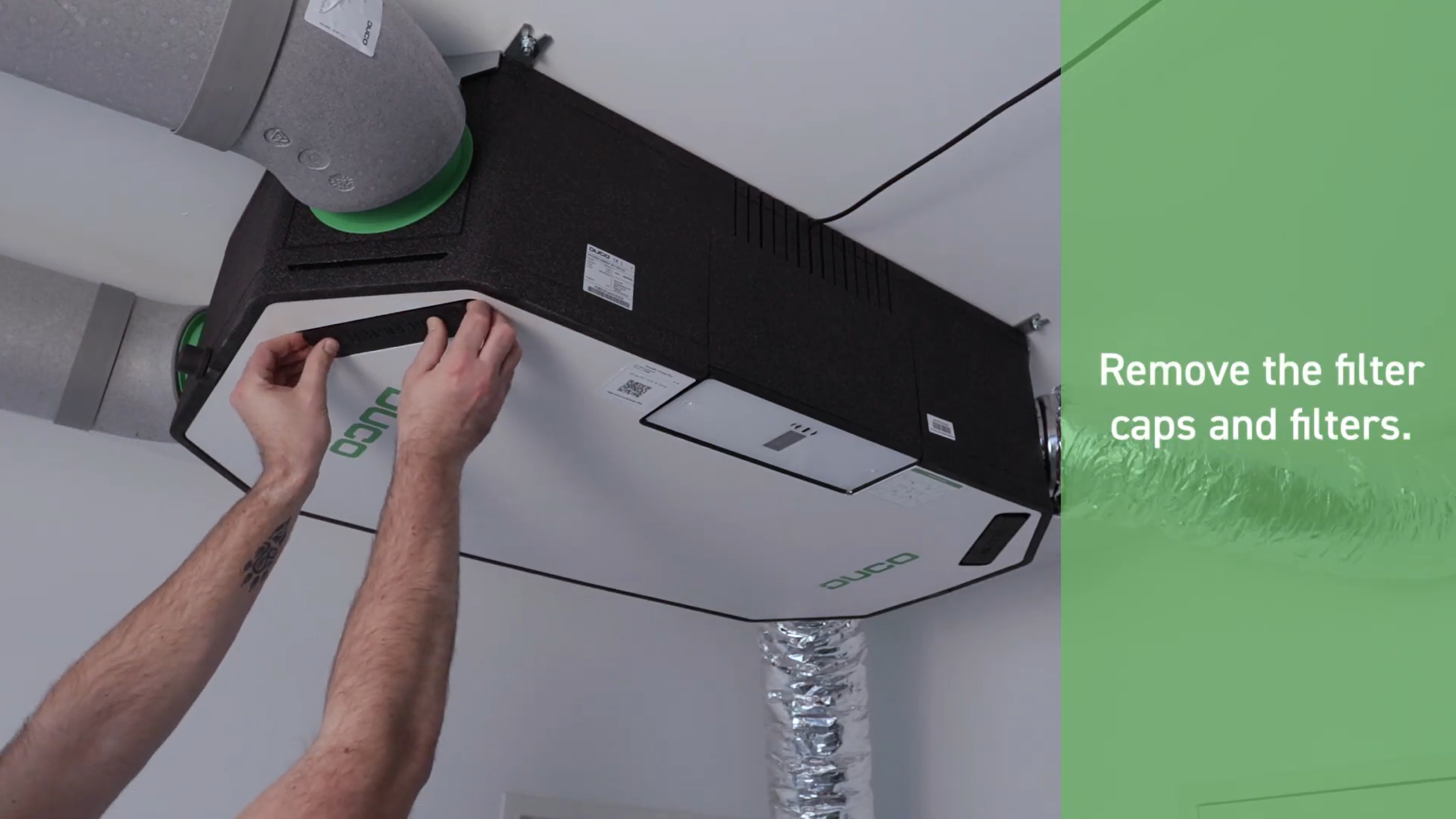 Load video: DUCO | How to clean or replace the filters on DucoBox Energy Sky ventilation units